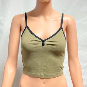 Forever 21 green crop top
